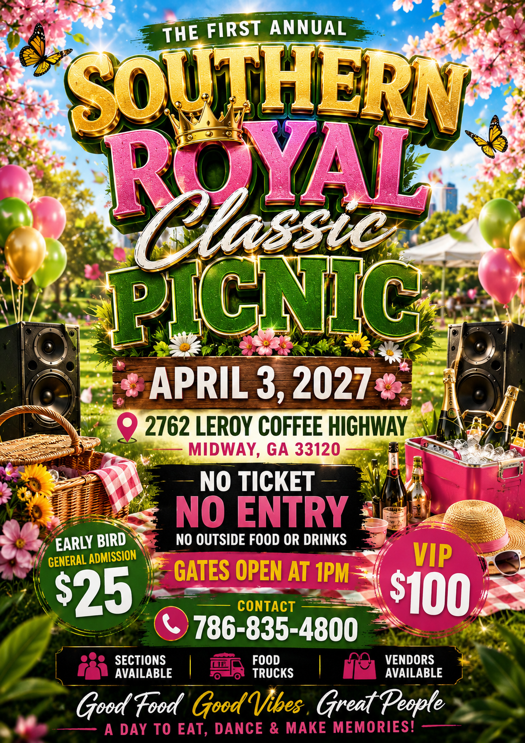 Southern Royal Classic Picnic promotional flyer
